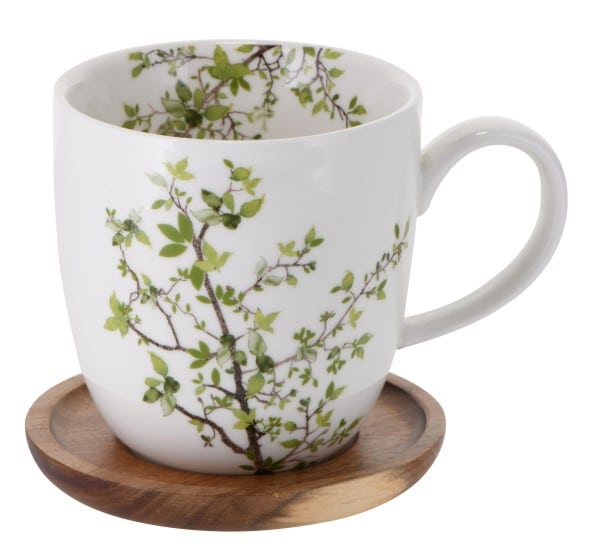 Grande tasse personnalisée art floral sol à sol