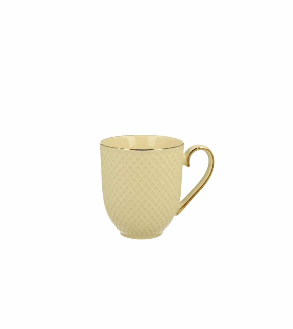 Grande tasse écru porcelaine bone china