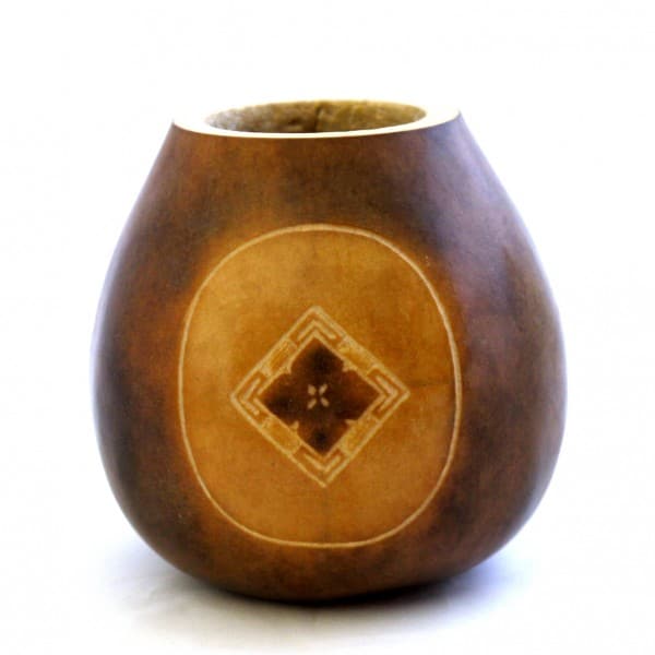 Calebasse artisanale gravée sol à sol